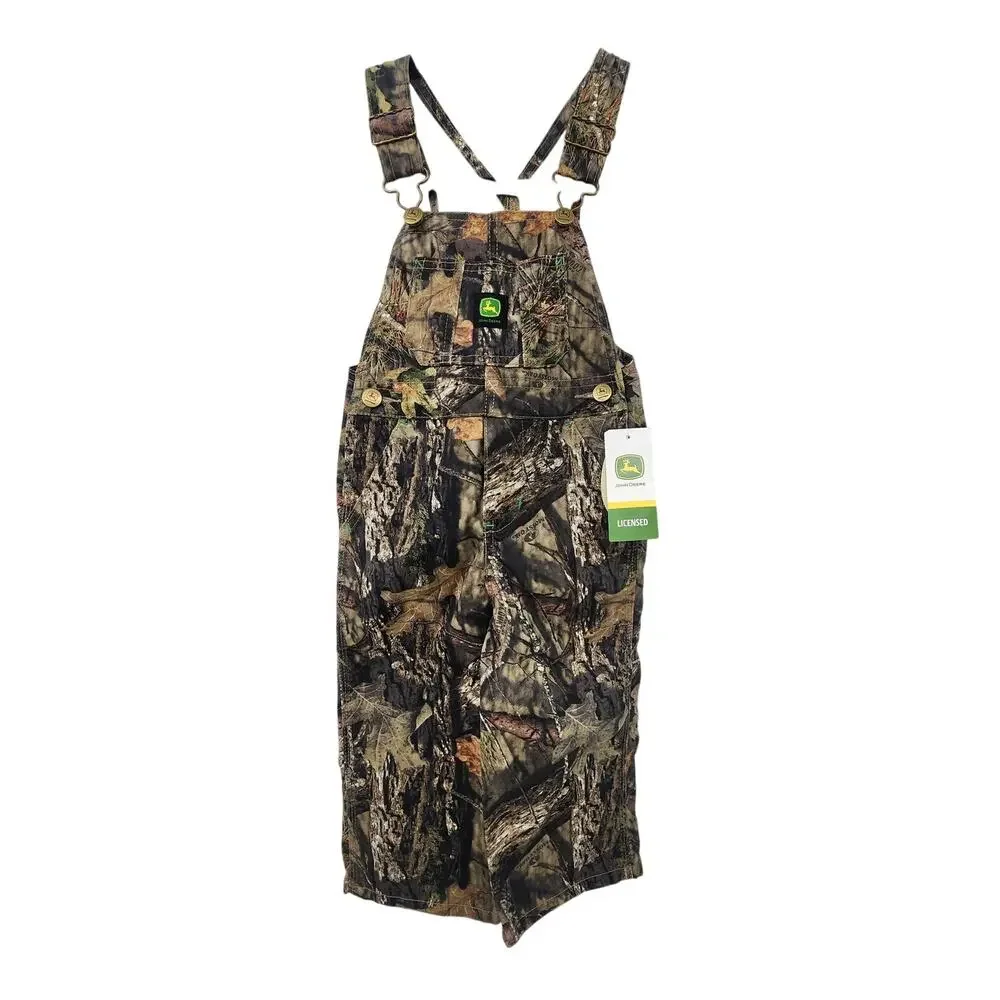 New NWT John‎ Deere Mossy Oak Toddler Camo Overalls Bibs Size 2T